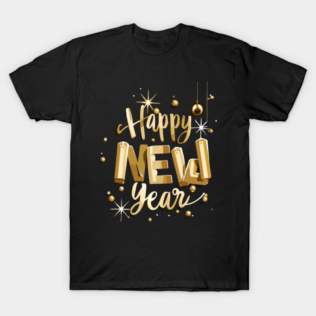 Happy New Year T-Shirt by Graceful Designs